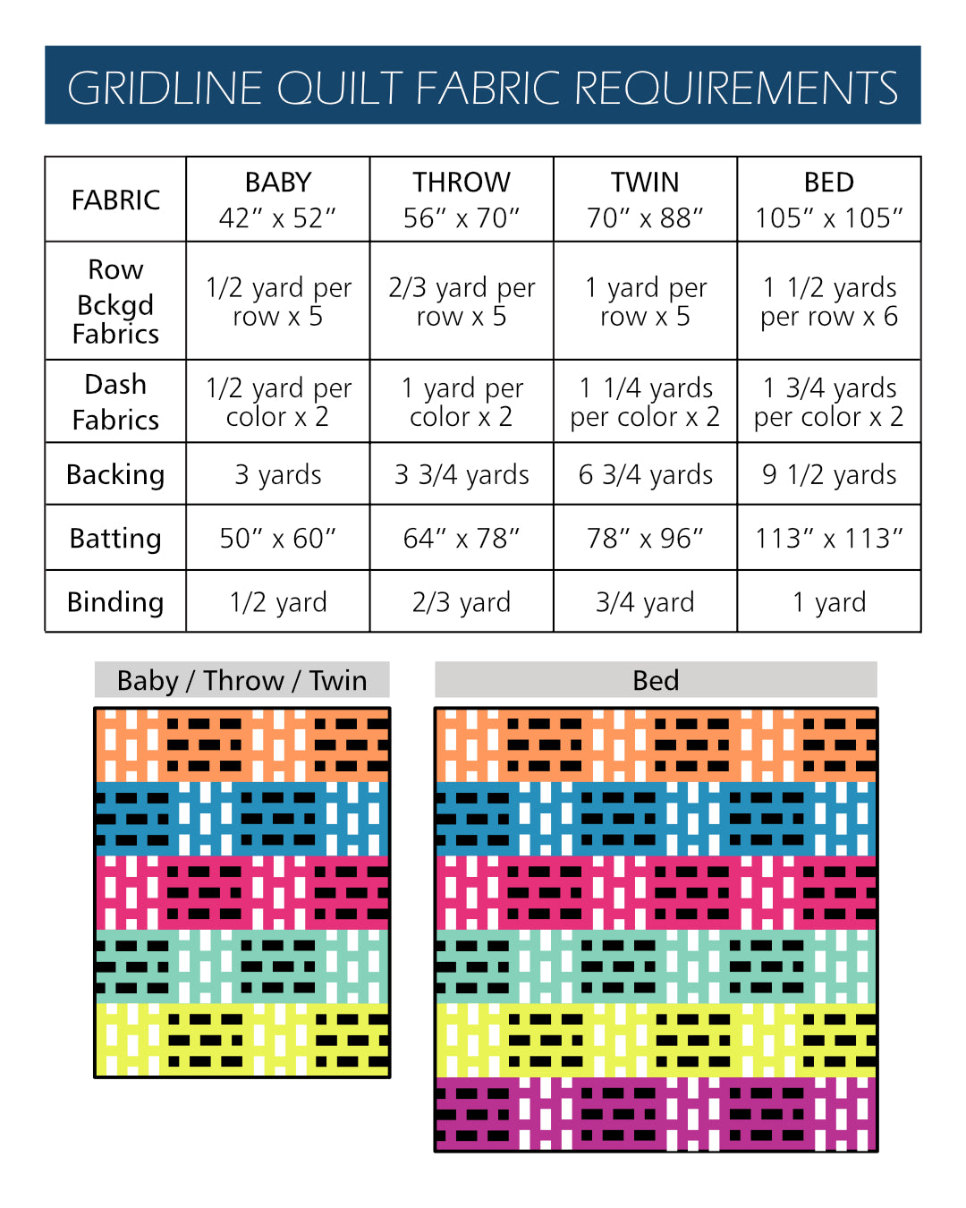 Gridline Quilt - PDF