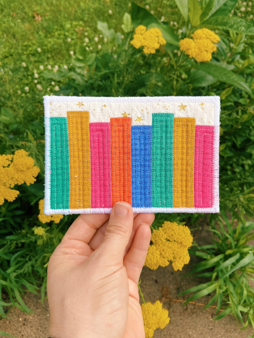 Postcard Series - Little Library Block Pattern - PDF